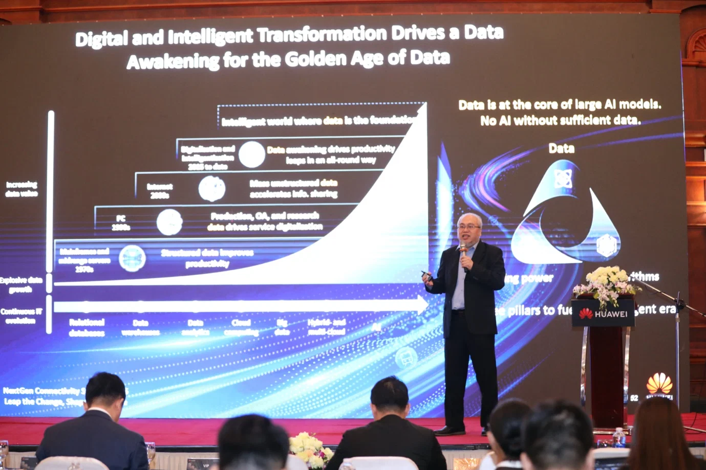 Tại Hội nghị NextGen Connectivity Summit 2025, Huawei giới thiệu giải pháp mạng thông minh Campus 10Gbps, nâng cao hiệu suất và trải nghiệm kết nối cho doanh nghiệp. Huawei Việt Nam trình làng mạng Campus 10Gbps, FTTO 2.0 và lưu trữ AI tại NextGen Summit 2025